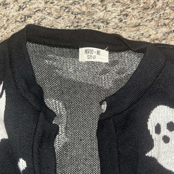 Merce & Me Ghost & Bat Halloween Cardigan Girls 6/7 absolute gorgeous must have! - Picture 2 of 4
